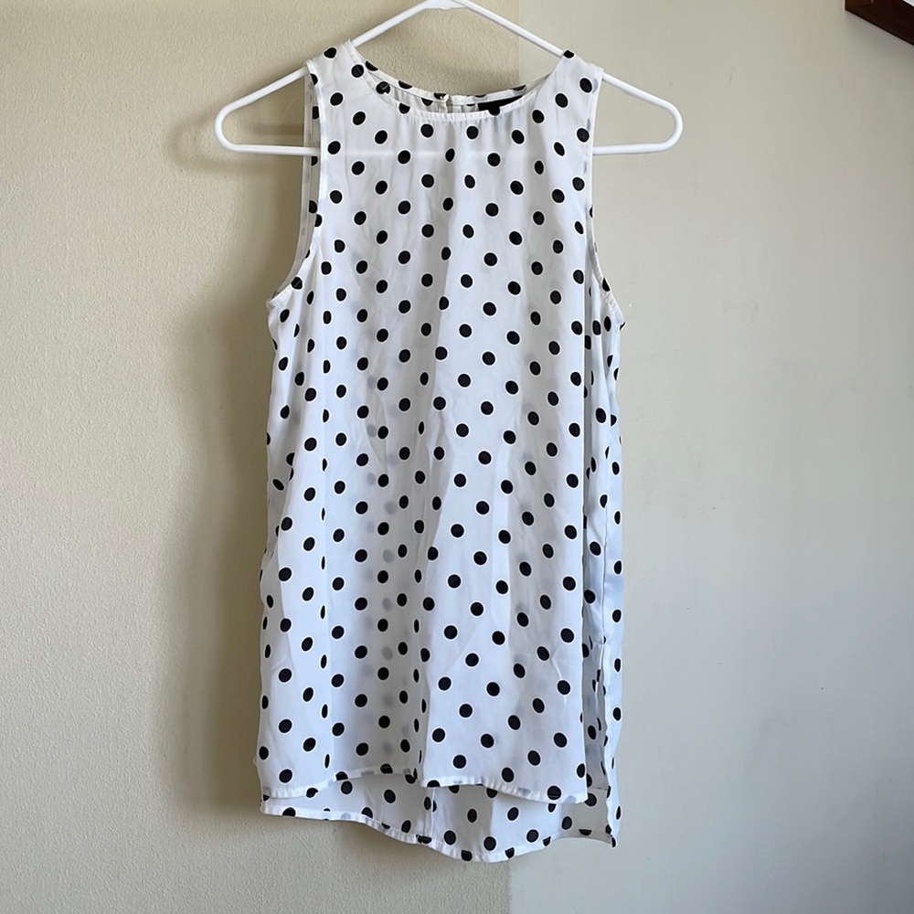 Polka dot tank blouse